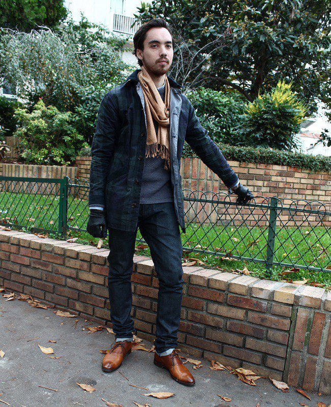 test-percival-clothing-manteau-homme-coton-cire-tartan-blackwatch-tenue-casual-6