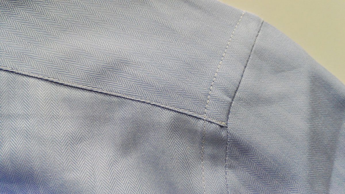 cotton society demi-mesure tenue business parfaite couture-pattern-matching-chevrons