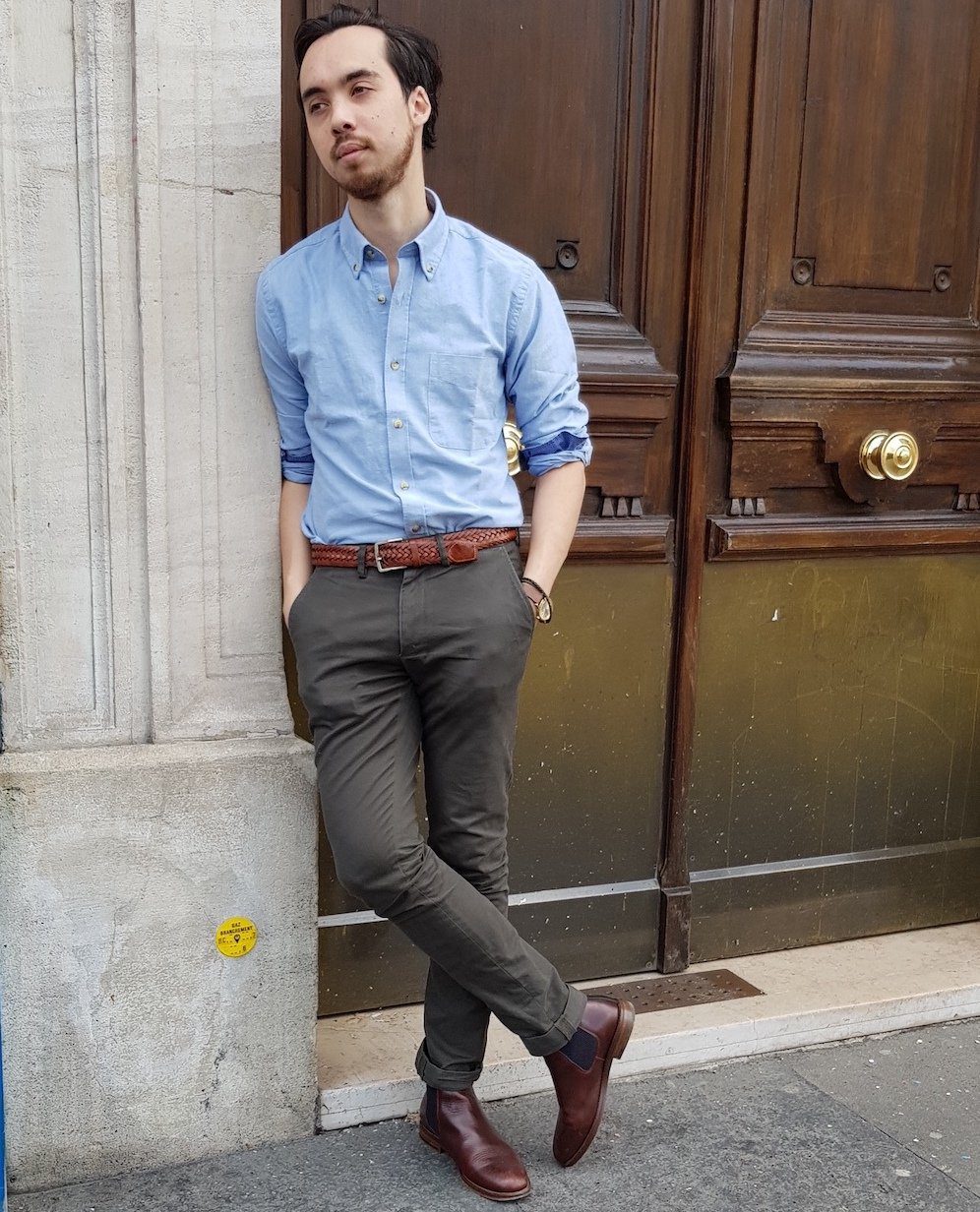 article-abbie-rose-chemise-casual-homme-style-oxford