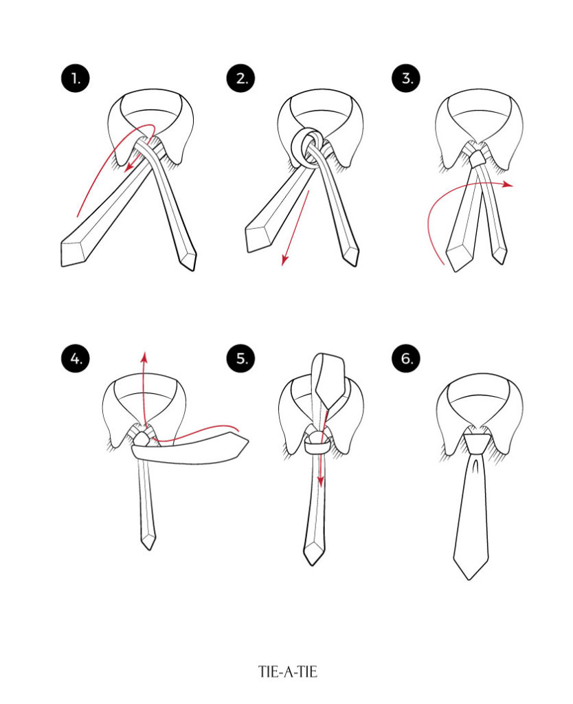 How to tie a tie: the different ways of tying a tie knot (half windsor ...