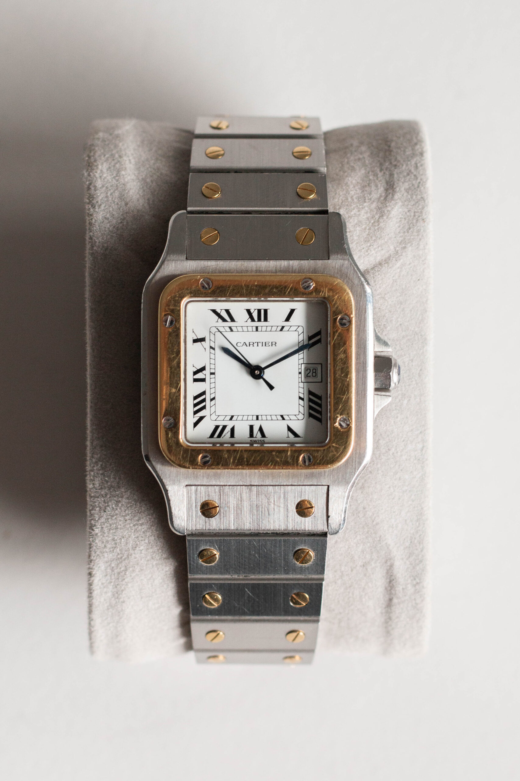 Cartier Santos Carrée deux-tons 1978, boîtier 35 mm