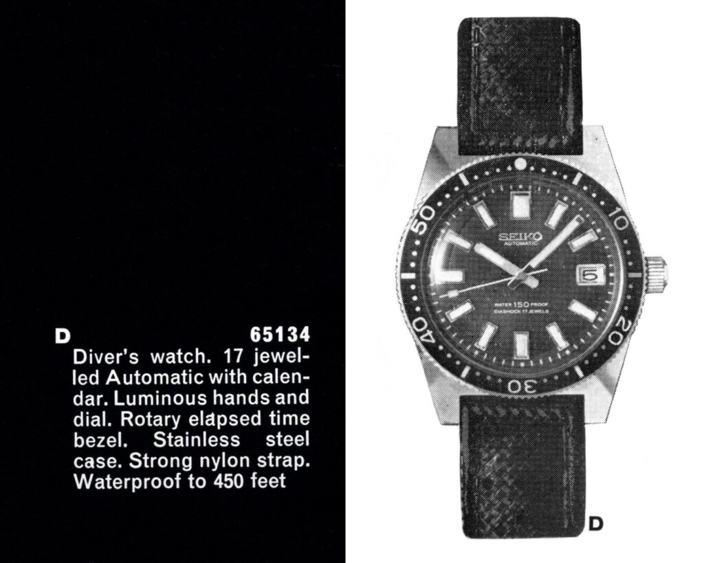 Seiko UK Broschüre 1966 mit 62MAS Exportversion