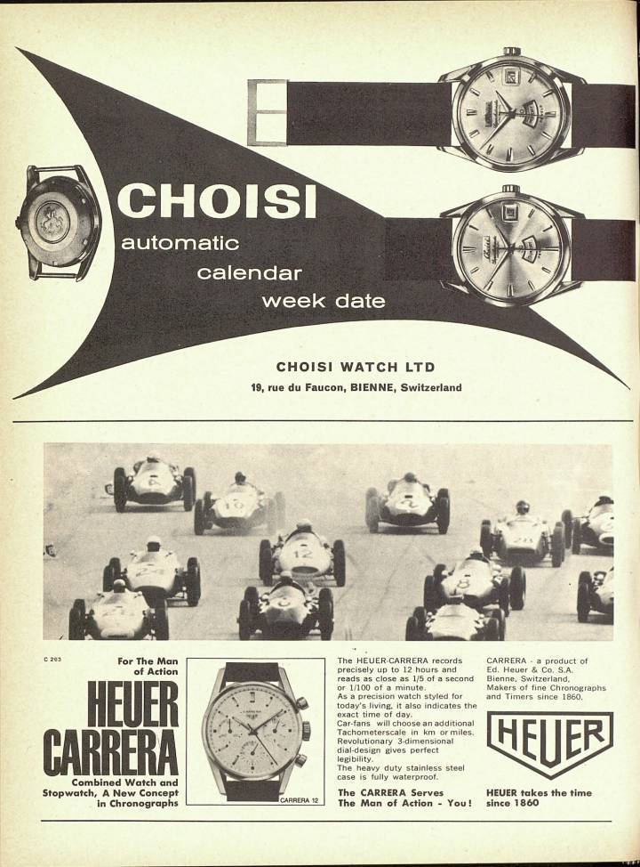Publicité vintage Heuer.